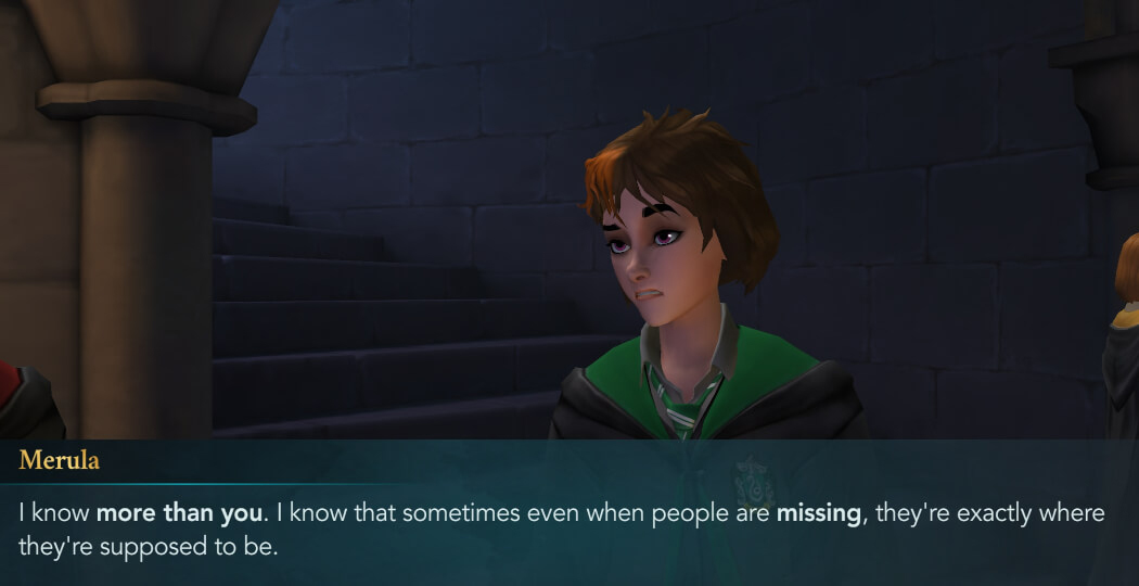 hogwarts mystery namoro mérula