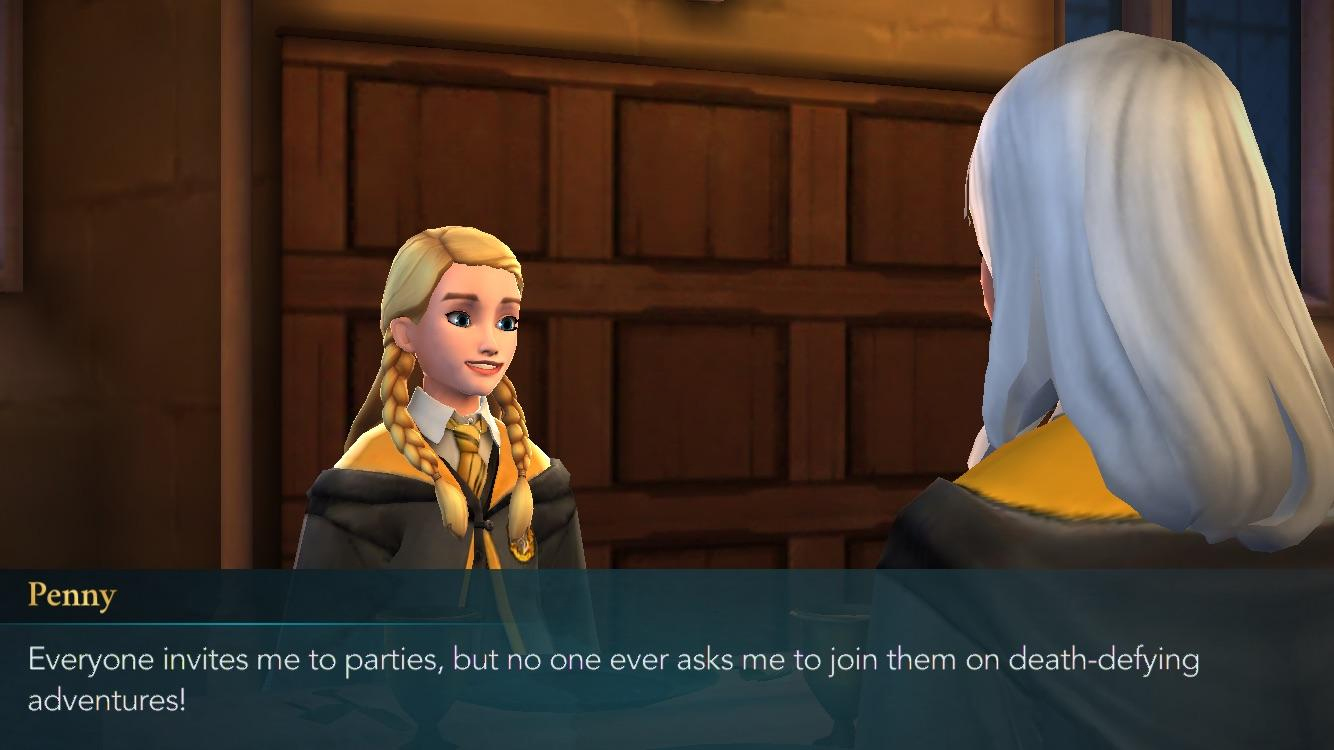 hogwarts mystery penny respostas