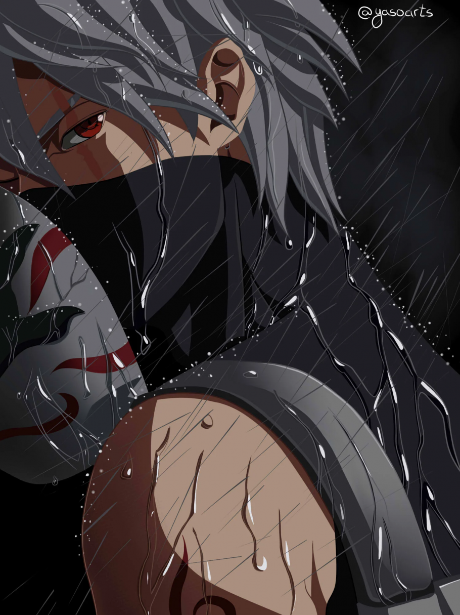 Naruto Esta ilustração de Kakashi ANBU vai te deixar sem chakra de