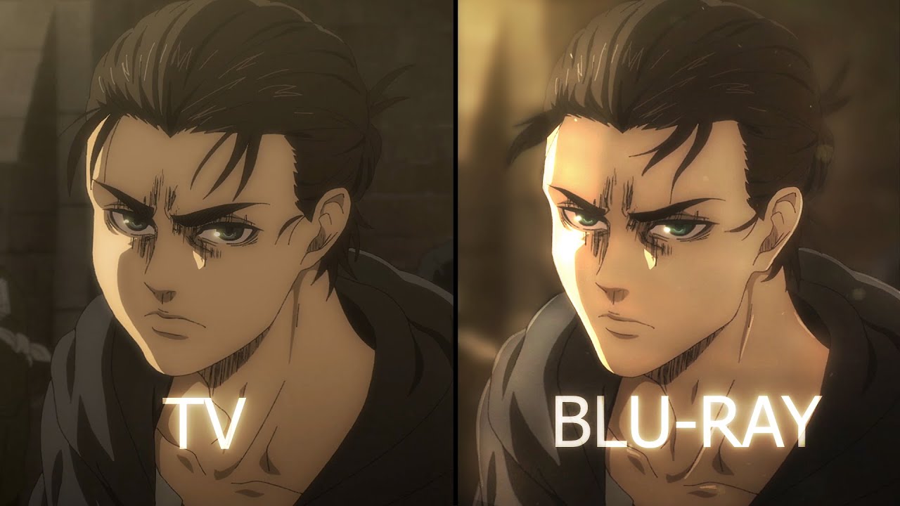 Blu Ray SHINGEKI NO KYOJIN, TV vs Blu-RAY Comparação