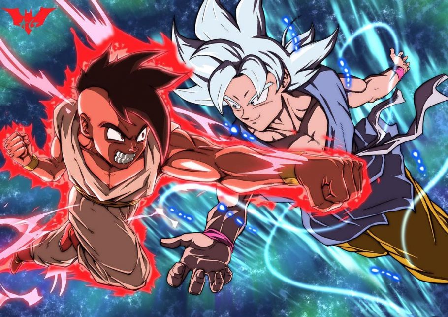Arte de Dragon Ball Super imagina uma batalha futura entre Goku e Oob