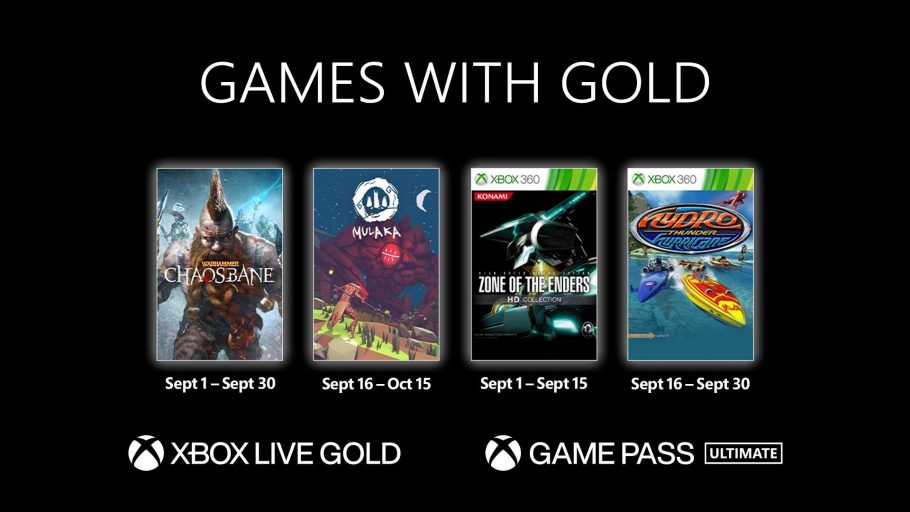 Xbox Games With Gold de setembro é anunciado
