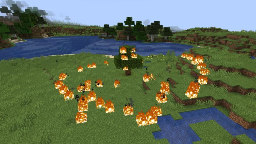 Minecraft - Como impedir o fogo de espalhar