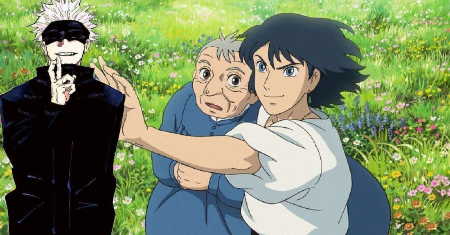 Arte de Jujutsu Kaisen imagina o Gojo feito pelo estúdio Ghibli