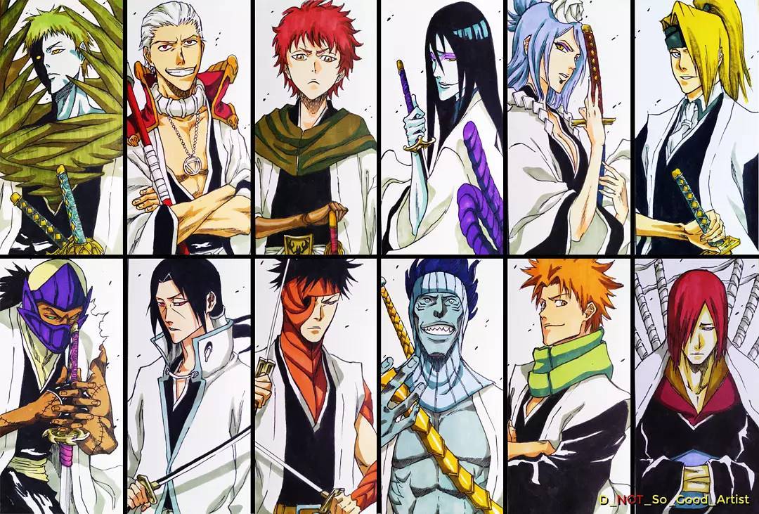 Artista imaginou como seriam os membros da Akatsuki de Naruto como capitães do Gotei 13