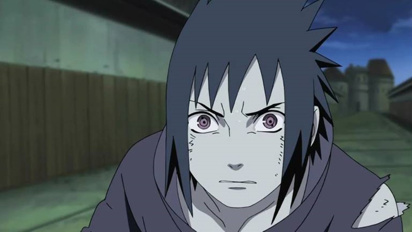 Este seria o visual do Sasuke caso ele fosse do clã Hyuga - Critical Hits