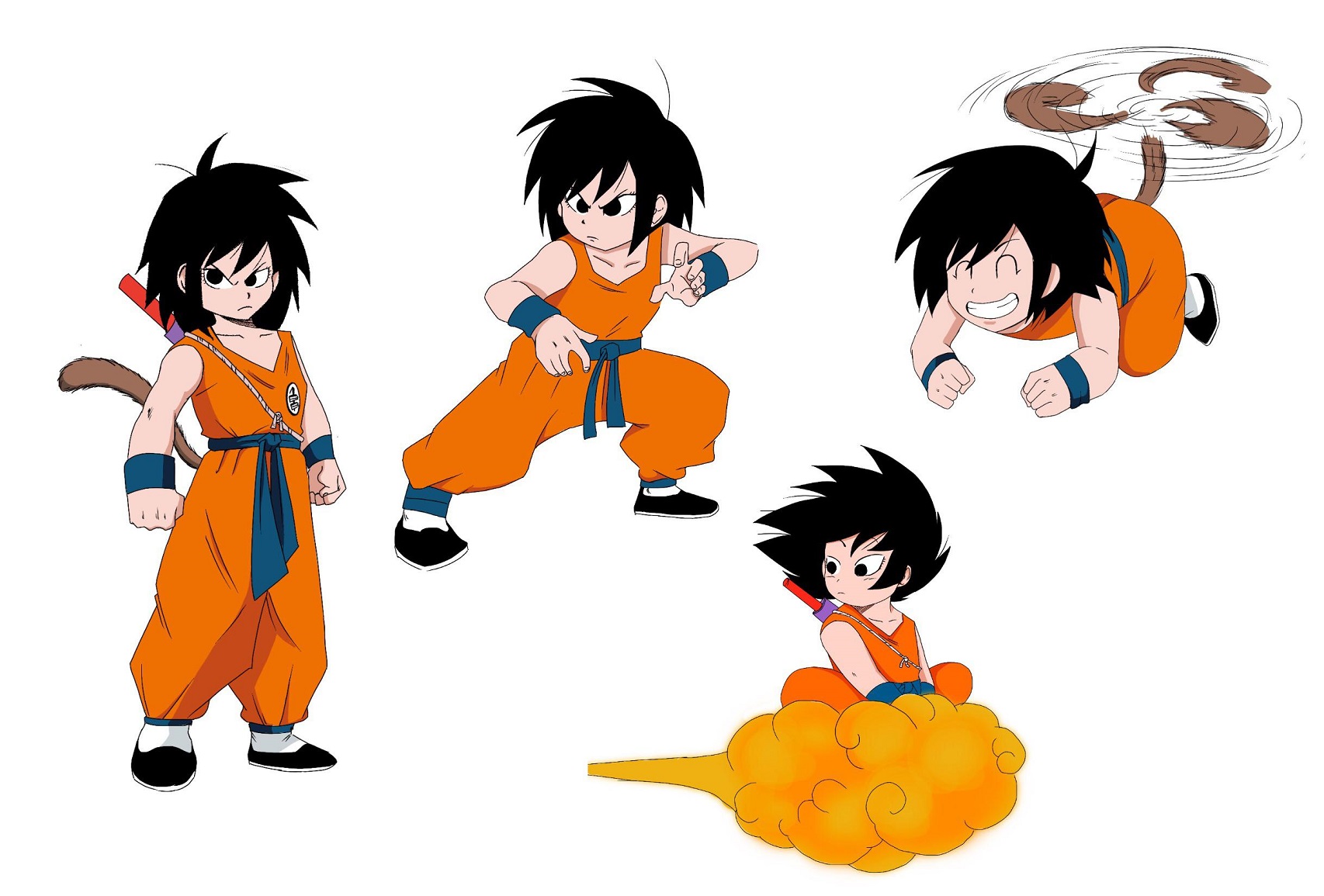 Artista imaginou como seria o visual de Goku se ele tivesse puxado a sua mãe