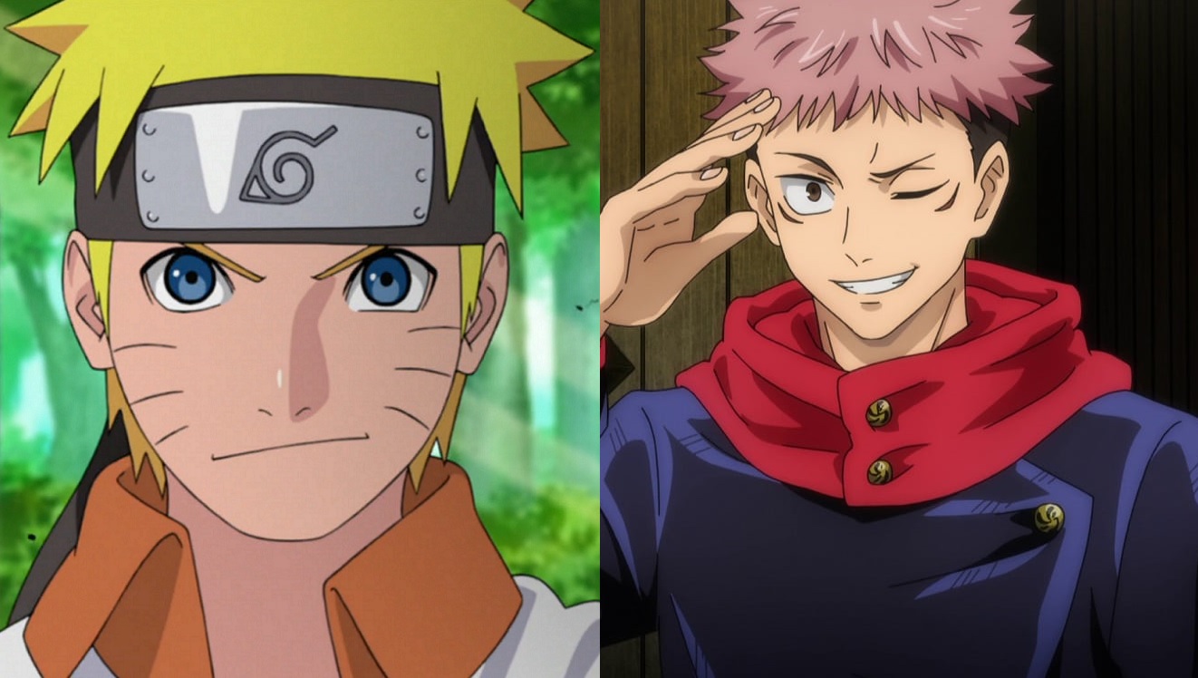 Artista fez um criativo crossover entre os protagonistas de Naruto e Jujutsu Kaisen