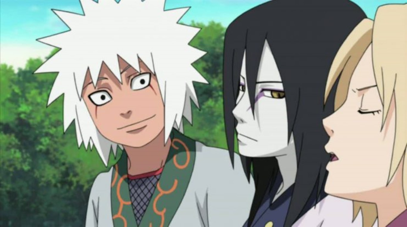 Este seria o resultado de um combate entre Jiraiya e Orochimaru usando todo o poder deles em Naruto