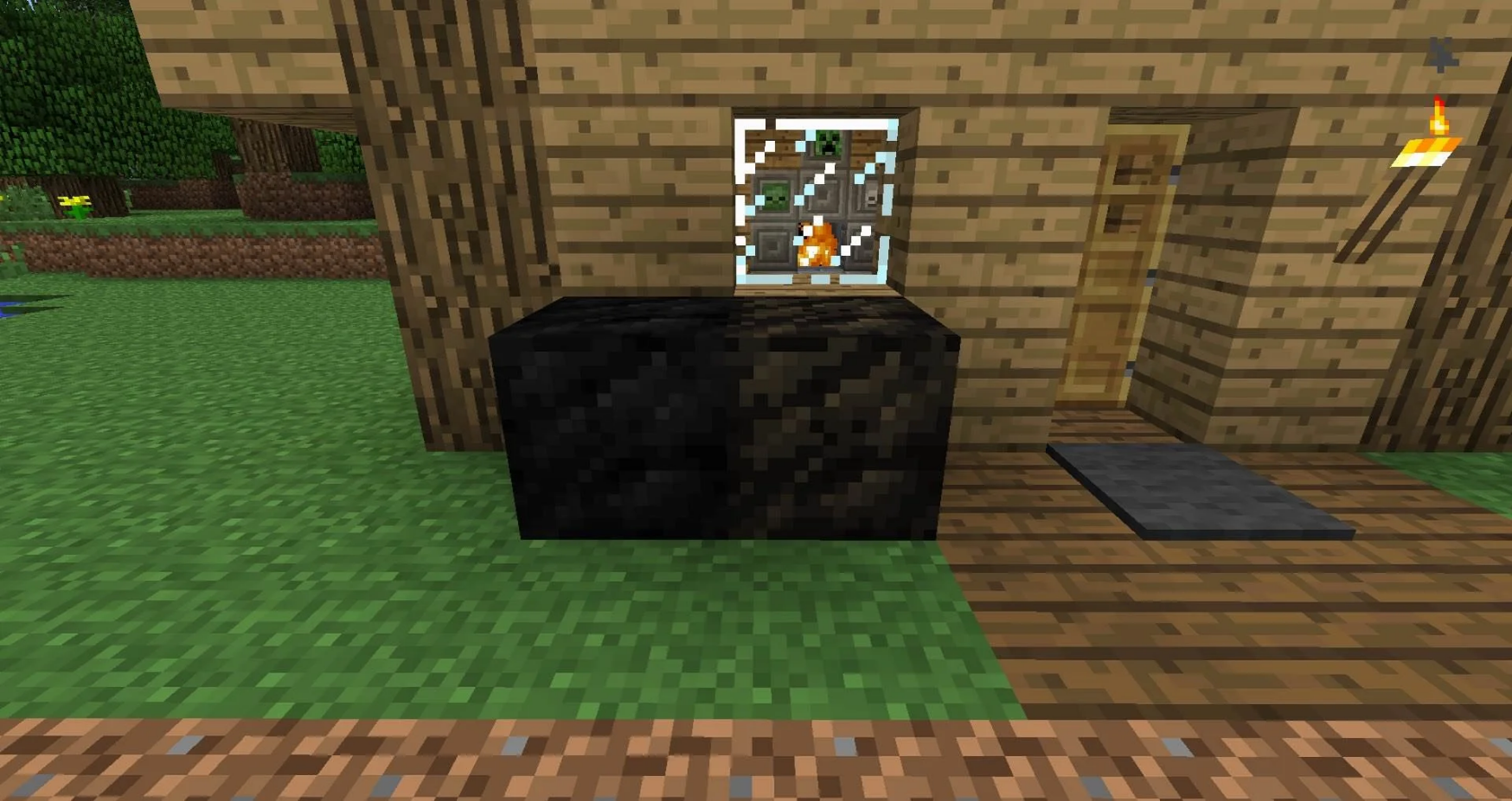 Minecraft Bloco Carvão