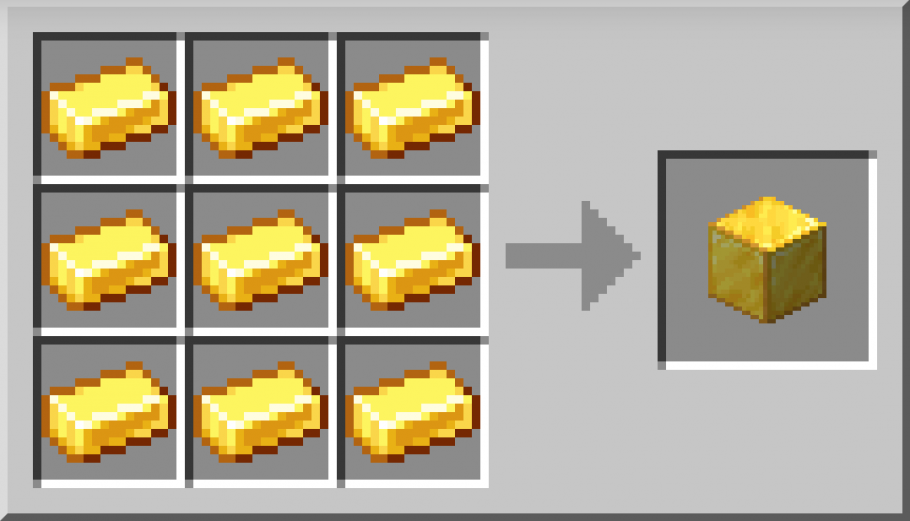 Minecraft Bloco Ouro