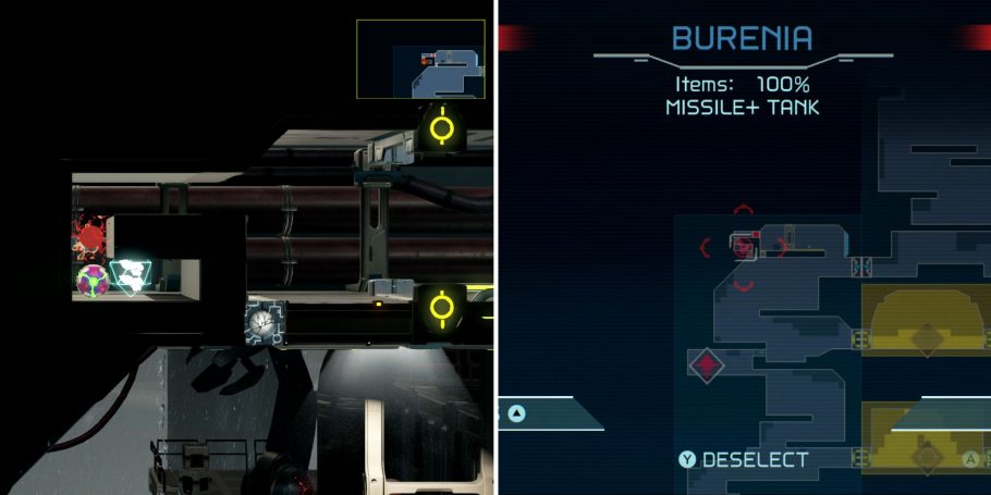Metroid Dread - Todos os Missle Tanks, Energy Tanks e Power Bombs de Burenia