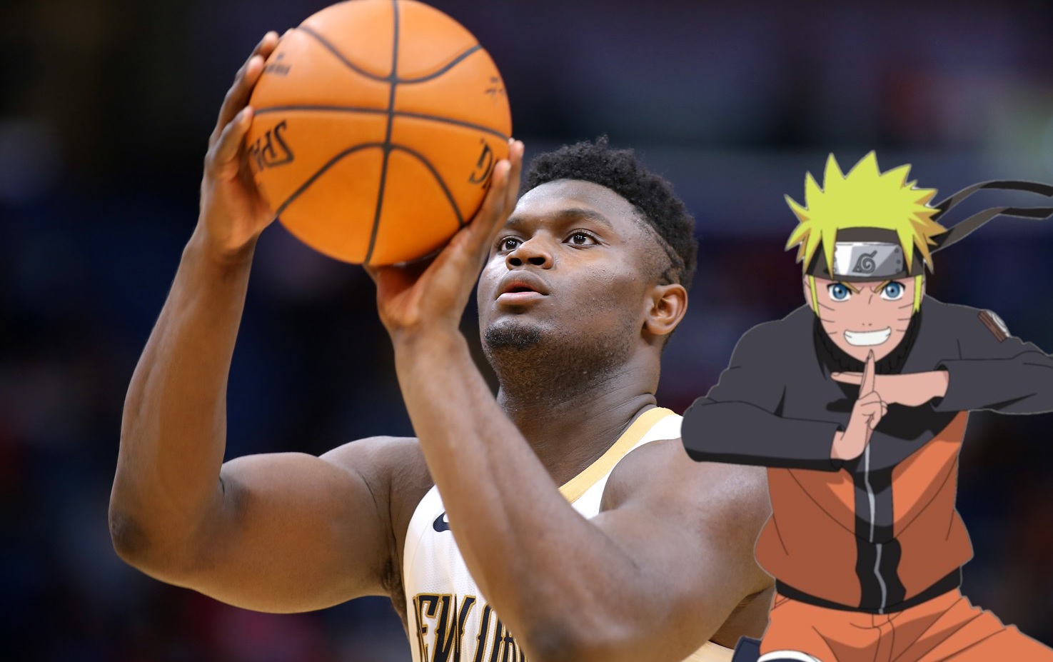 Zion Williamson vai para jogo da NBA com visual inspirado em Naruto e One Piece