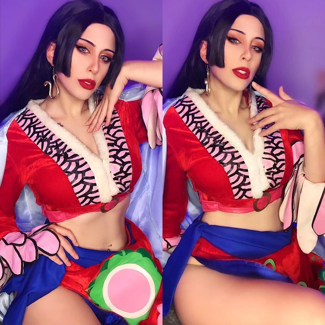 Cosplayer fã de One Piece recriou de forma impecável o visual de Boa Hancock