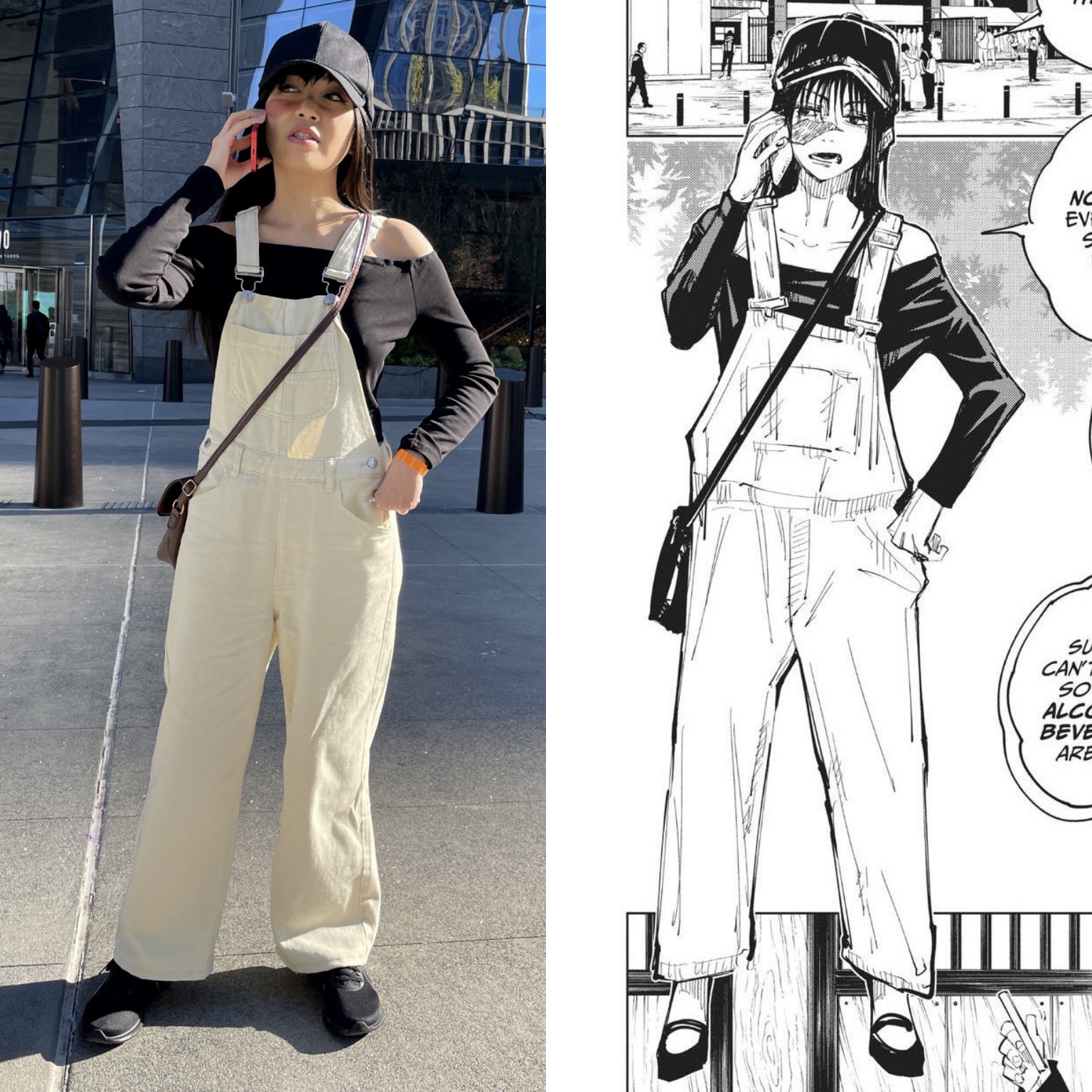 Fã de Jujutsu Kaisen fez um criativo cosplay do visual casual de Utahime