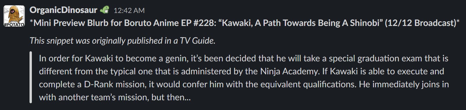 Prévia de Boruto revela que Kawaki fará uma missão para se tornar um Genin