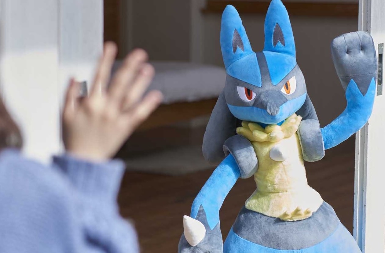 Pokémon - Agora você pode comprar um Lucario de pelúcia em tamanho real