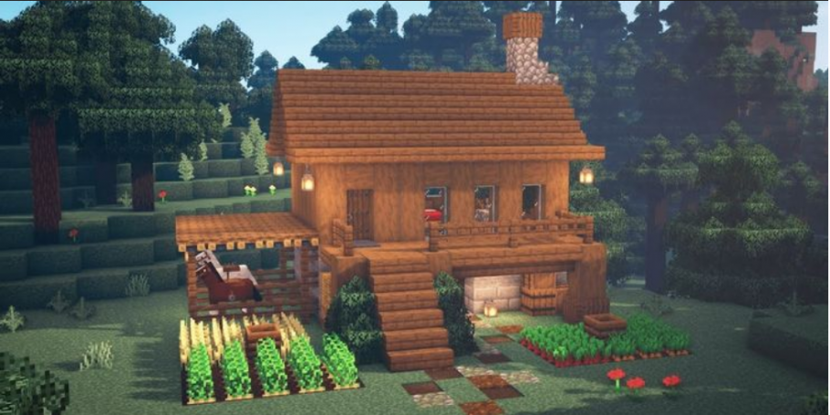 Casa moderna  Casas minecraft fáceis, Casas minecraft, Ideias de