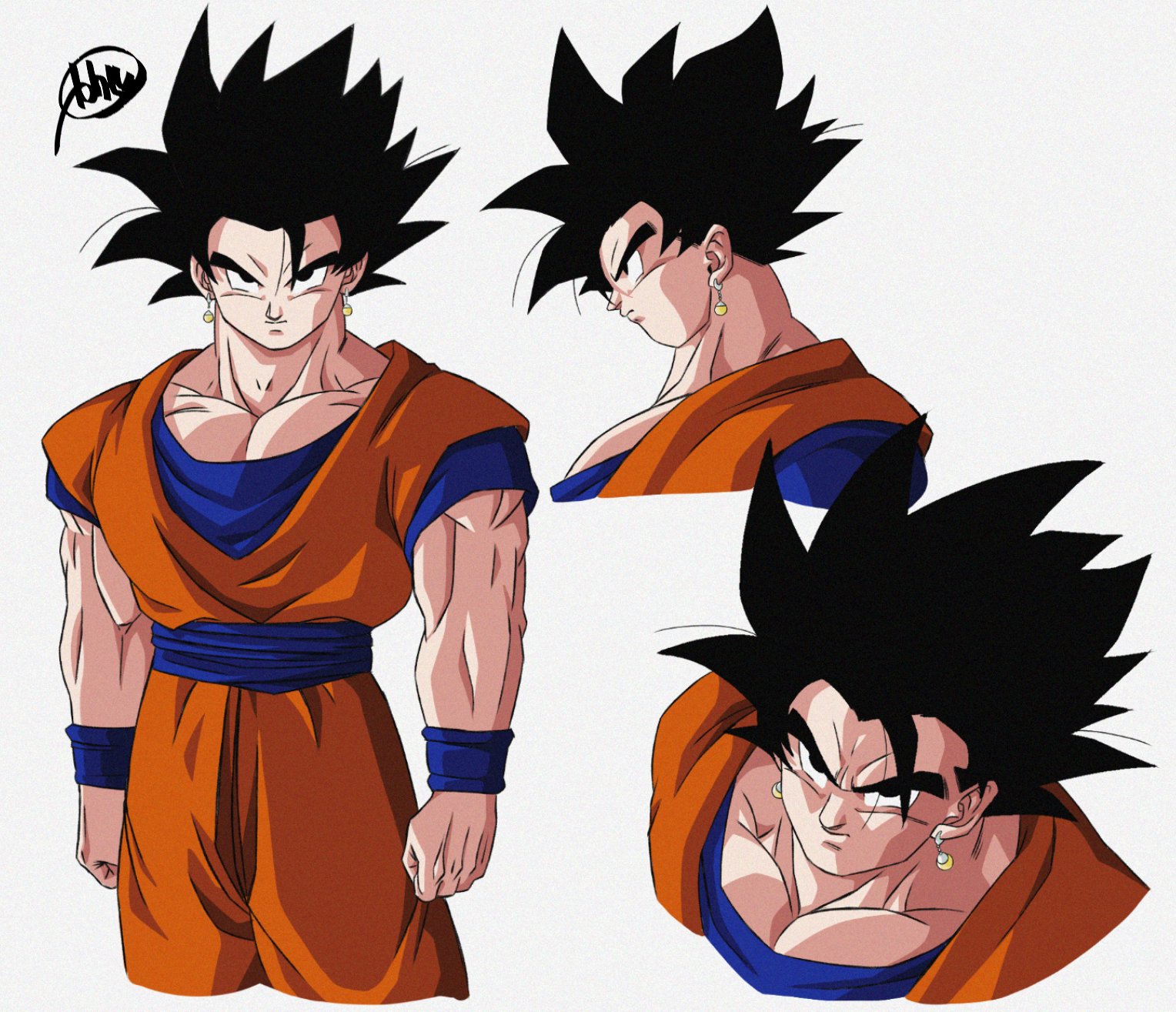 Este seria o visual da fusão entre Goku e Gohan em Dragon Ball Z