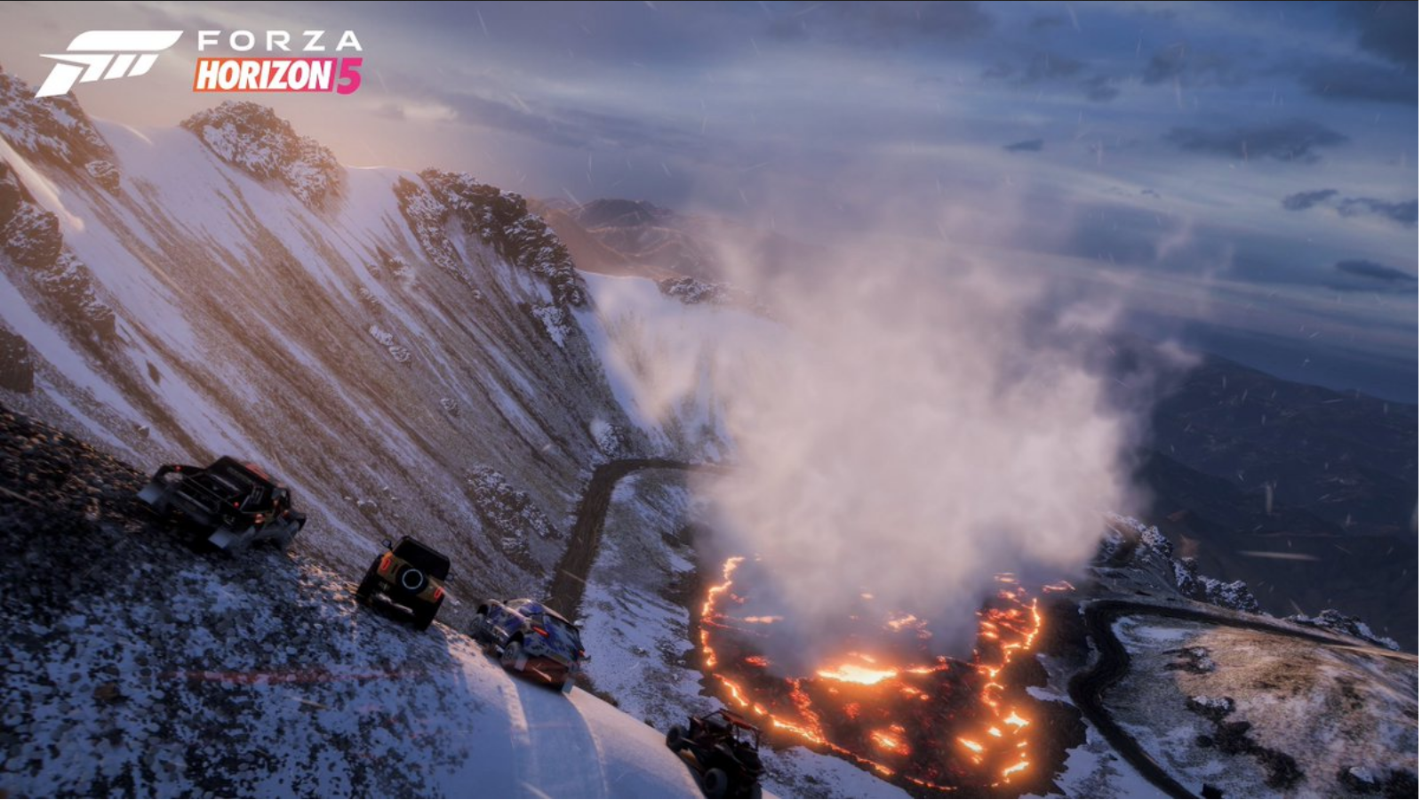 Forza Horizon 5 vulcão