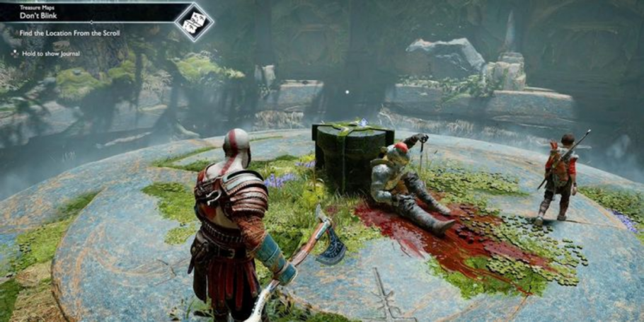 God of War - NÃO PISQUE  Localizaçao - Todos os Mapas do Tesouro 