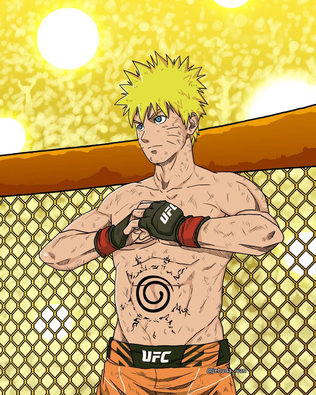 Artista Imaginou Como Seria O Visual Do Naruto Como Um Lutador De Ufc