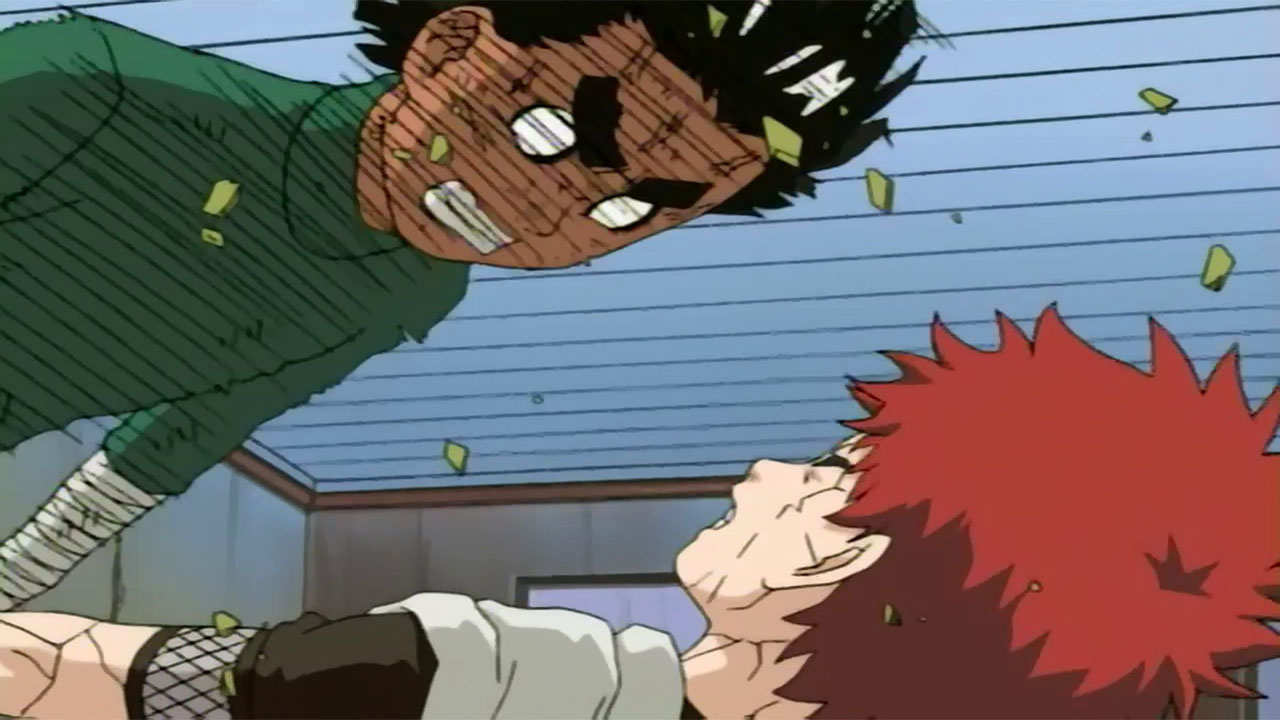 Naruto - Em qual episódio Rock Lee e Gaara lutam