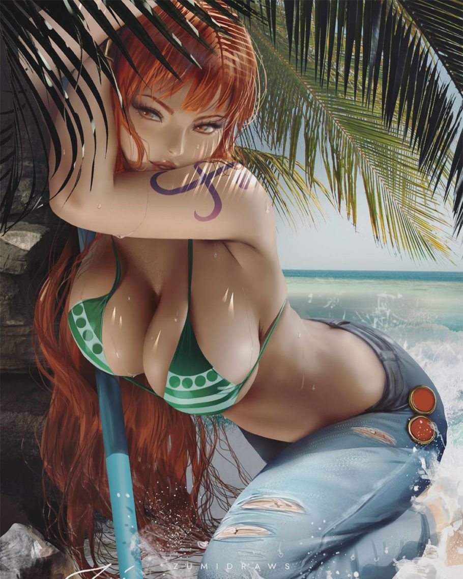 One Piece - Confira esta linda arte super realista da Nami