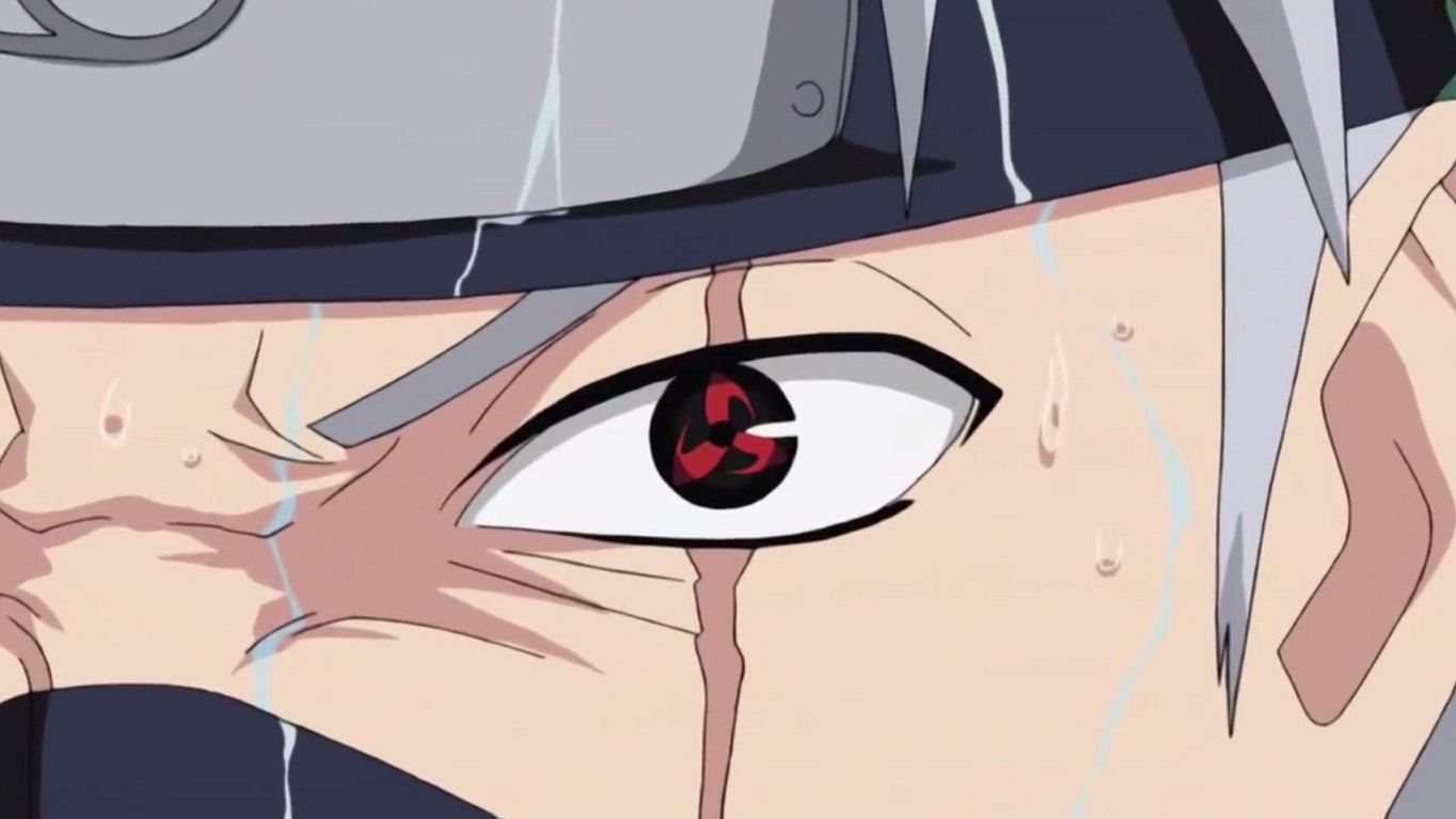 Quando o rosto de Kakashi foi revelado, por que o seu Sharingan