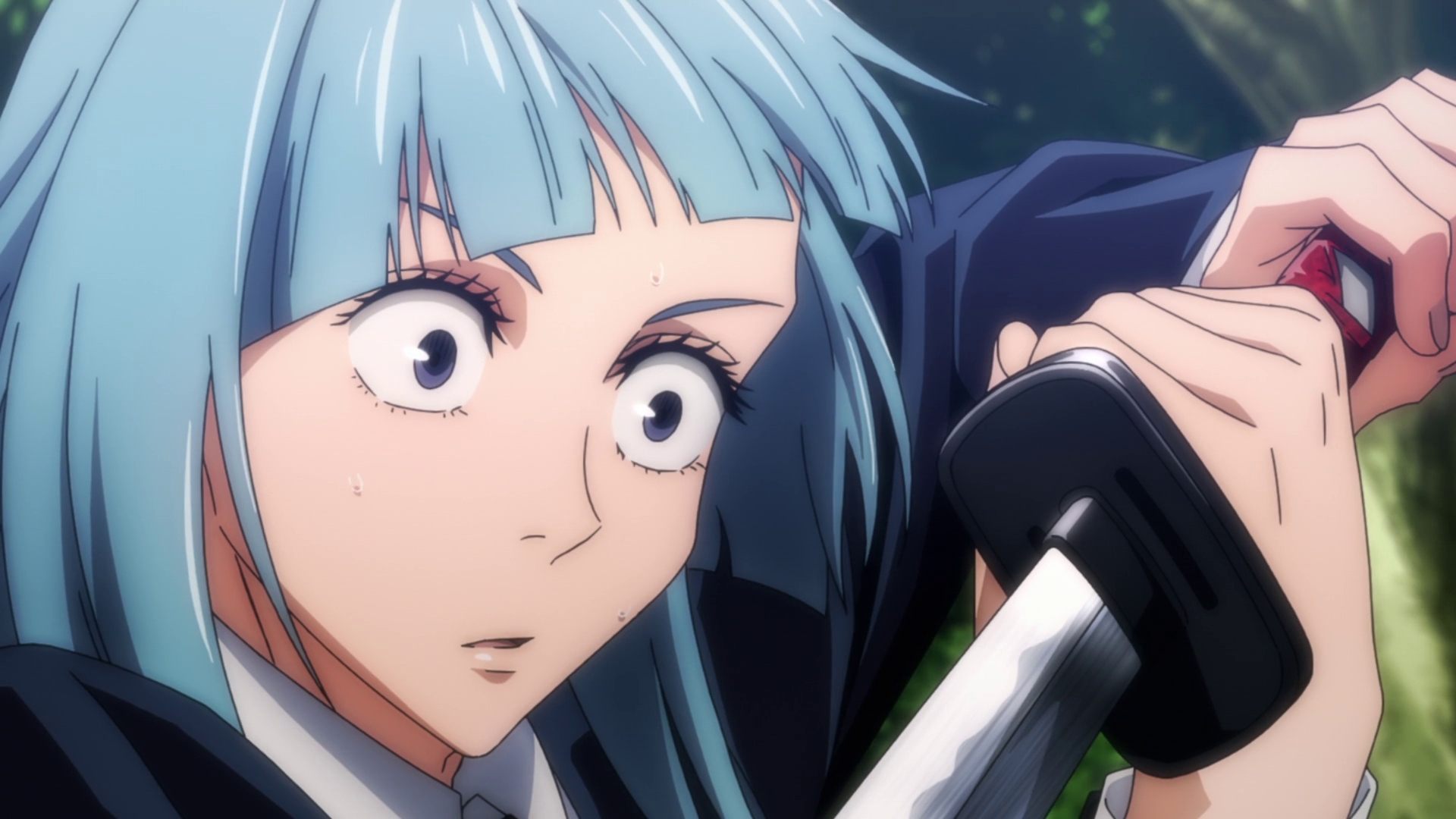 Blue hair girl in Jujutsu Kaisen - wide 1