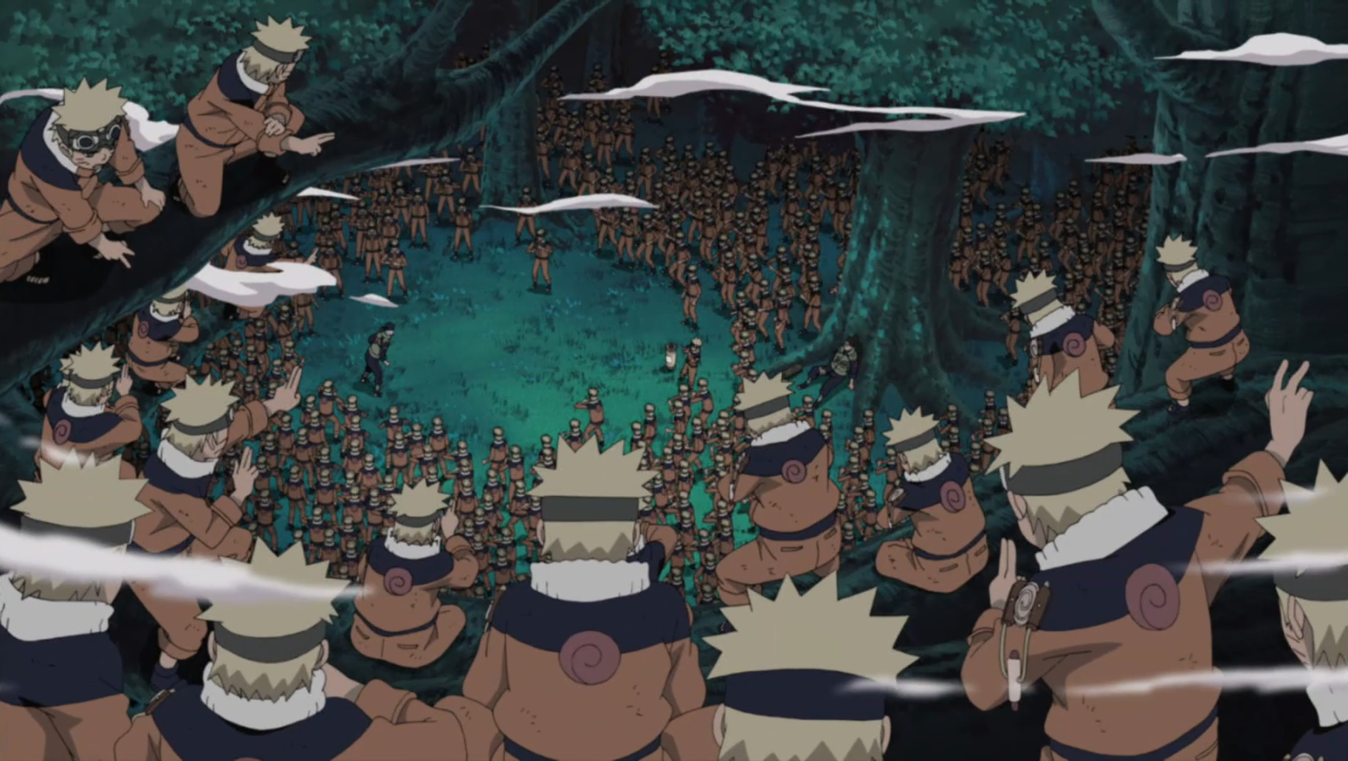 Por que Naruto usa tanto o jutsu de clone das sombras?