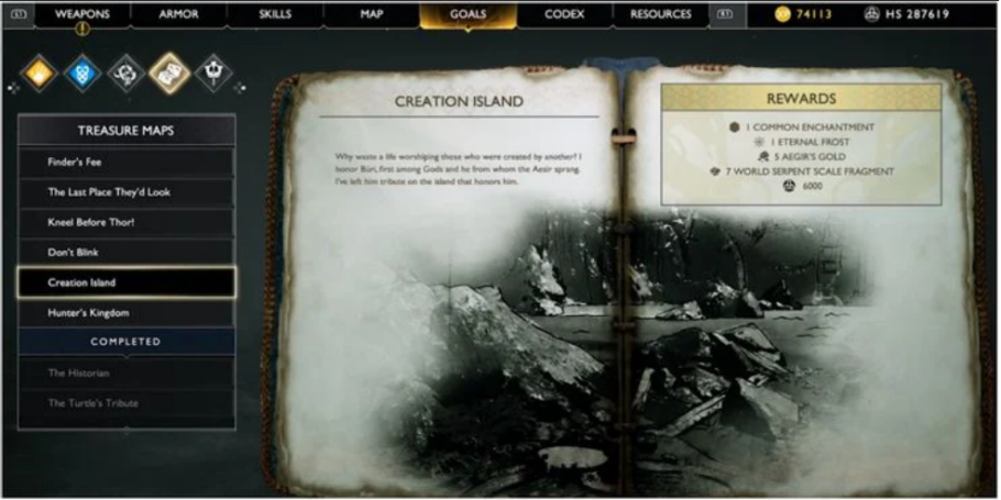 God of War - Como encontrar o tesouro Ilha da Criação - Critical Hits