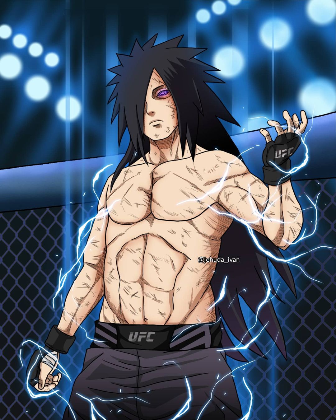 Naruto - Artista imaginou o Madara como um lutador de UFC da vida real