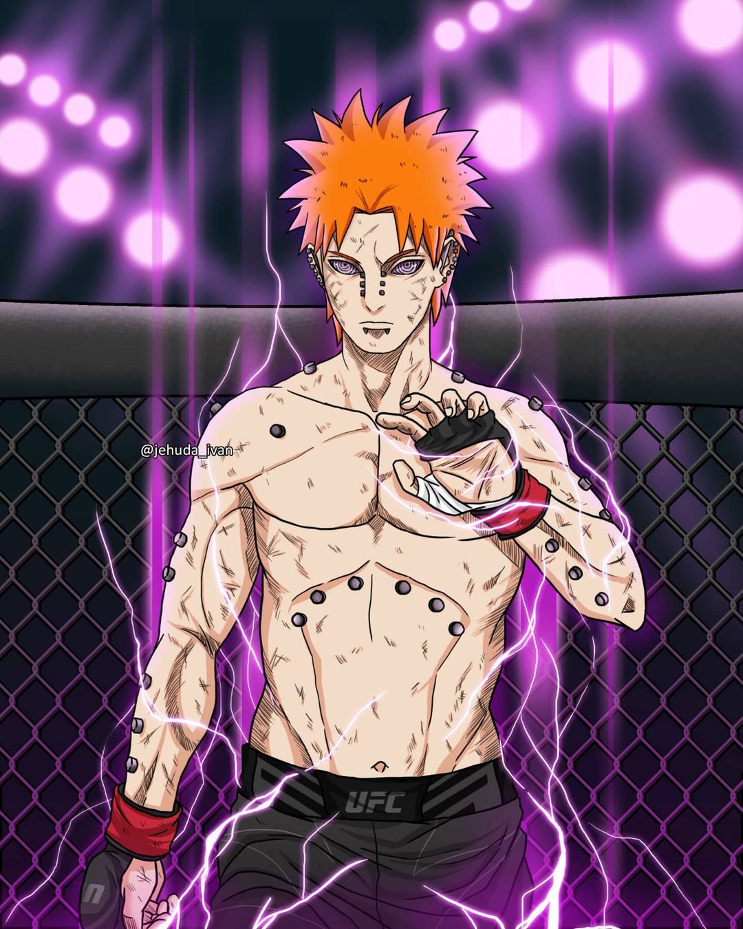 Artista imaginou Pain de Naruto como um lutador de UFC - Critical Hits