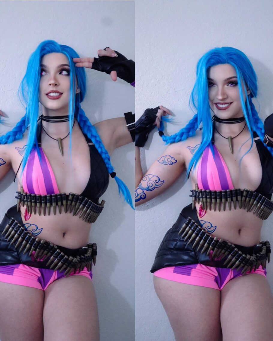 Fã de Arcane fez um cosplay perfeito da Jinx