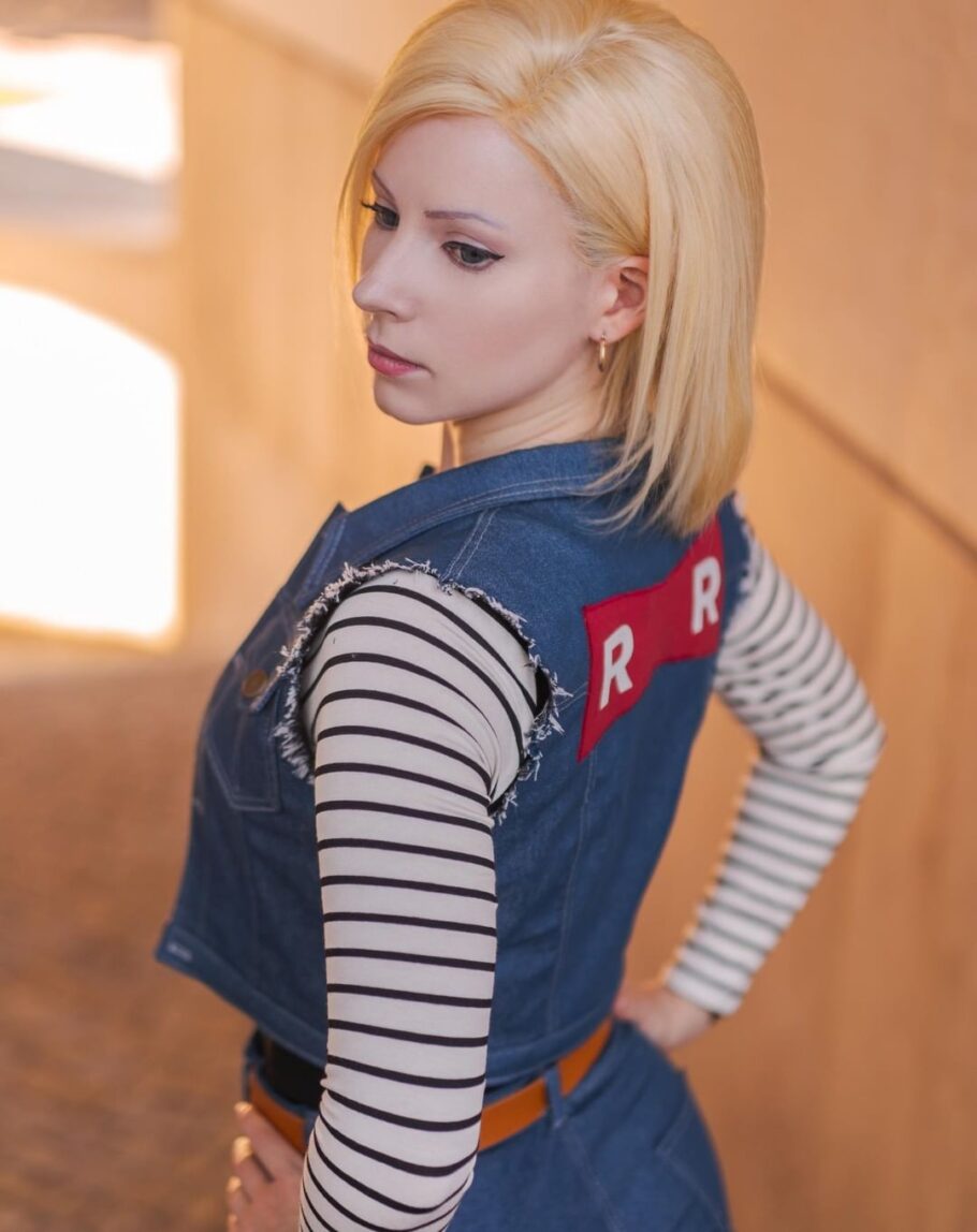 Fã de Dragon Ball fez um cosplay apaixonante da Android 18