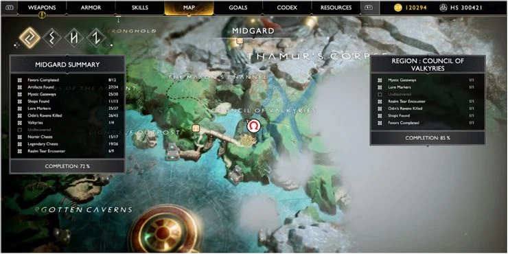 God of War: Como encontrar e resolver todos os 12 mapas do tesouro