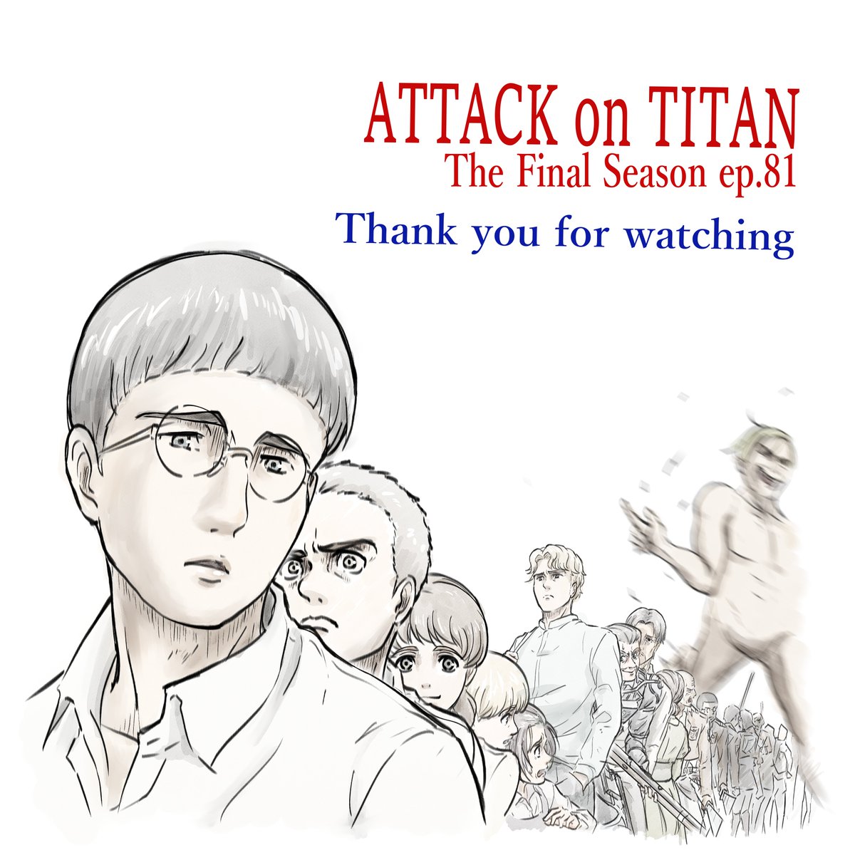 MAPPA agradece aos fãs por acompanharem o episódio 81 de Attack on Titan