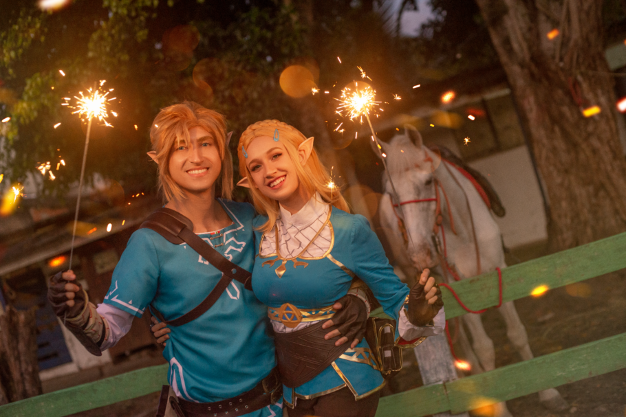 Valentine's Day - Confira este lindo cosplay em conjunto do Link e Zelda feitos pelo 