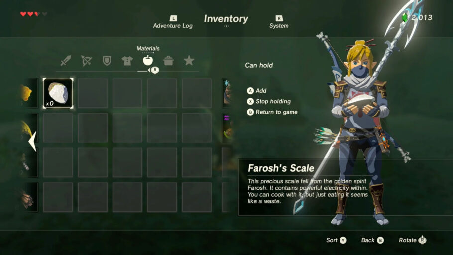 farmar partes de dragão The Legend of Zelda: Breath of the Wild