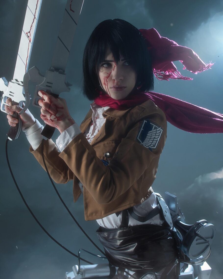 Confira este belo cosplay da Mikasa de Attack on Titan