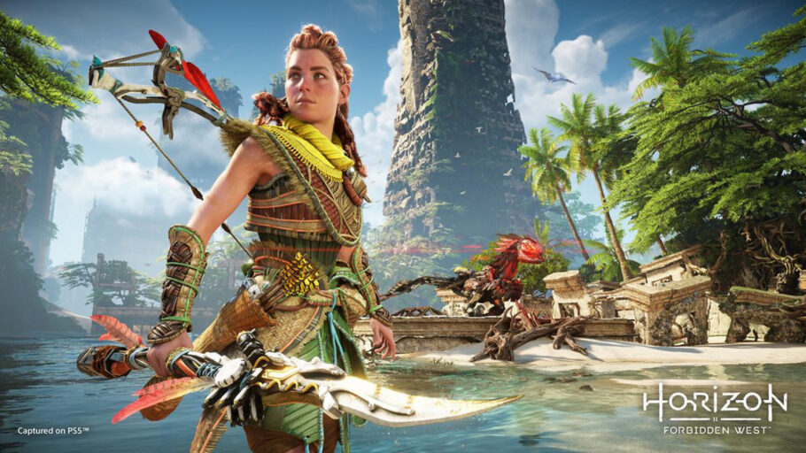 Sony revela gameplay de Horizon Forbidden West no PS4 base