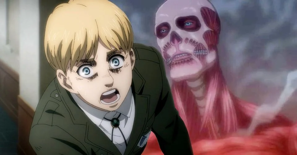 Armin explode tudo com titan Colossal - Shingeki no Kyojin/Attack on  Titan【Legendado】Episódio 7 