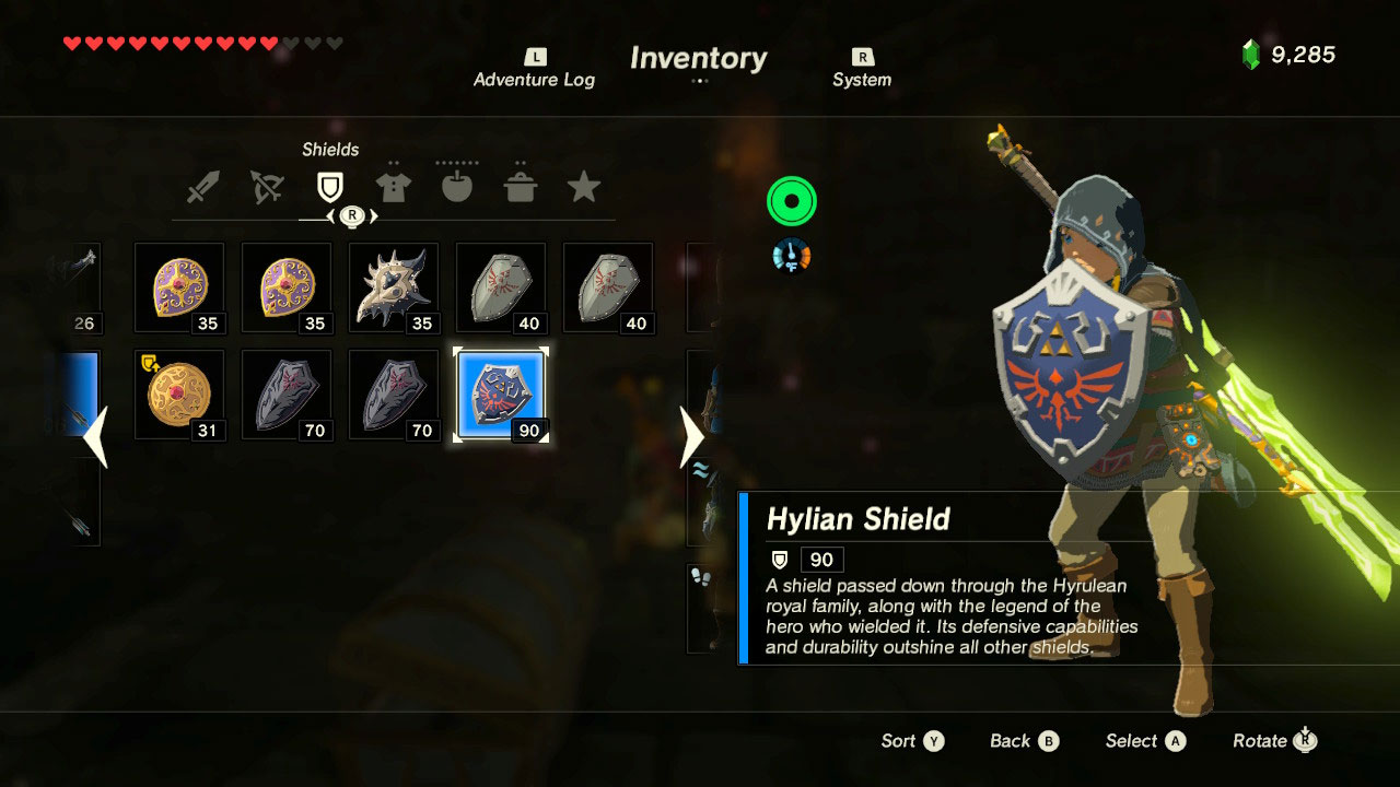 Hylian Shield The Legend of Zelda: Breath of the Wild