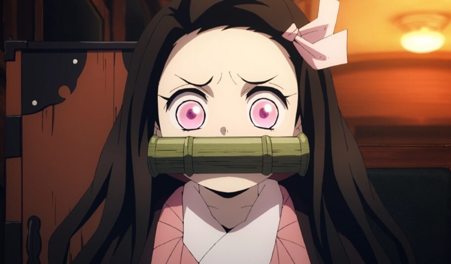 POR QUE A NEZUKO TEM UM BAMBU NA BOCA EM DEMON SLAYER? 