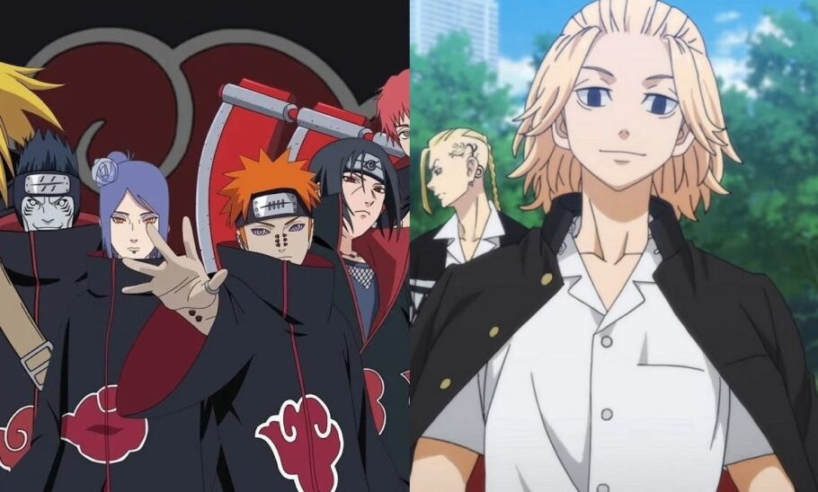 Artista imaginou um crossover incrível entre Naruto e Tokyo Revengers