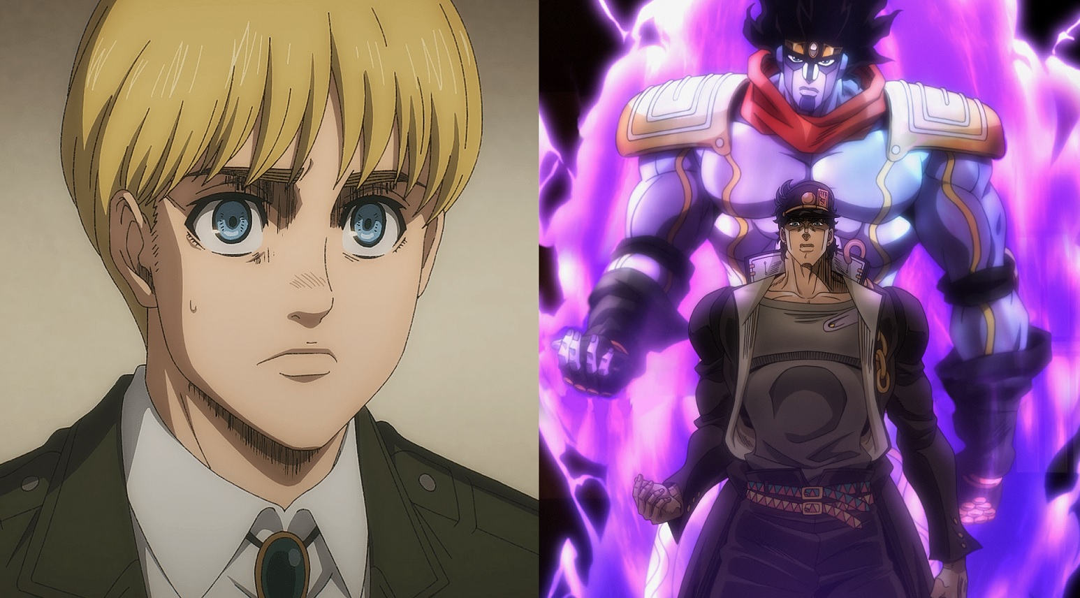 Artista cria crossover de Attack on Titan com JoJo's Bizarre Adventure