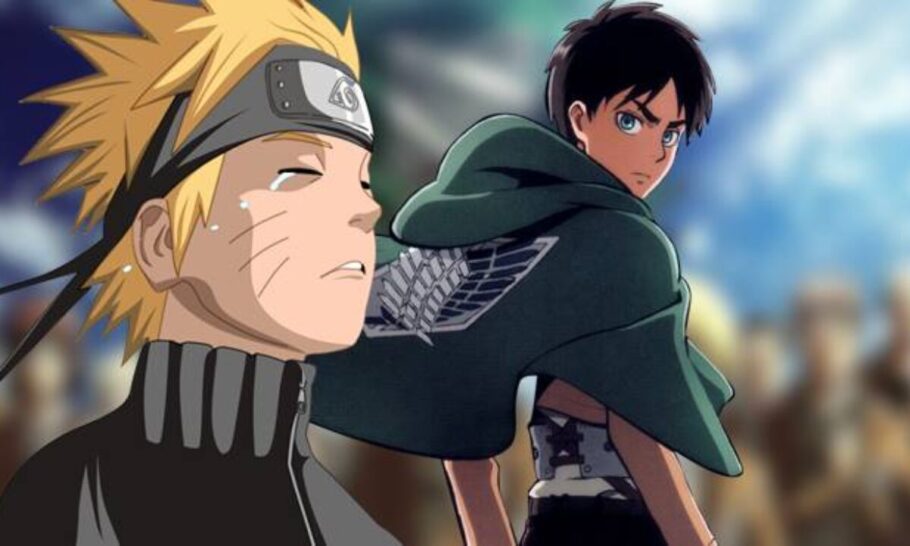 Artista brasileira fez um crossover incrível entre Naruto e Attack on Titan