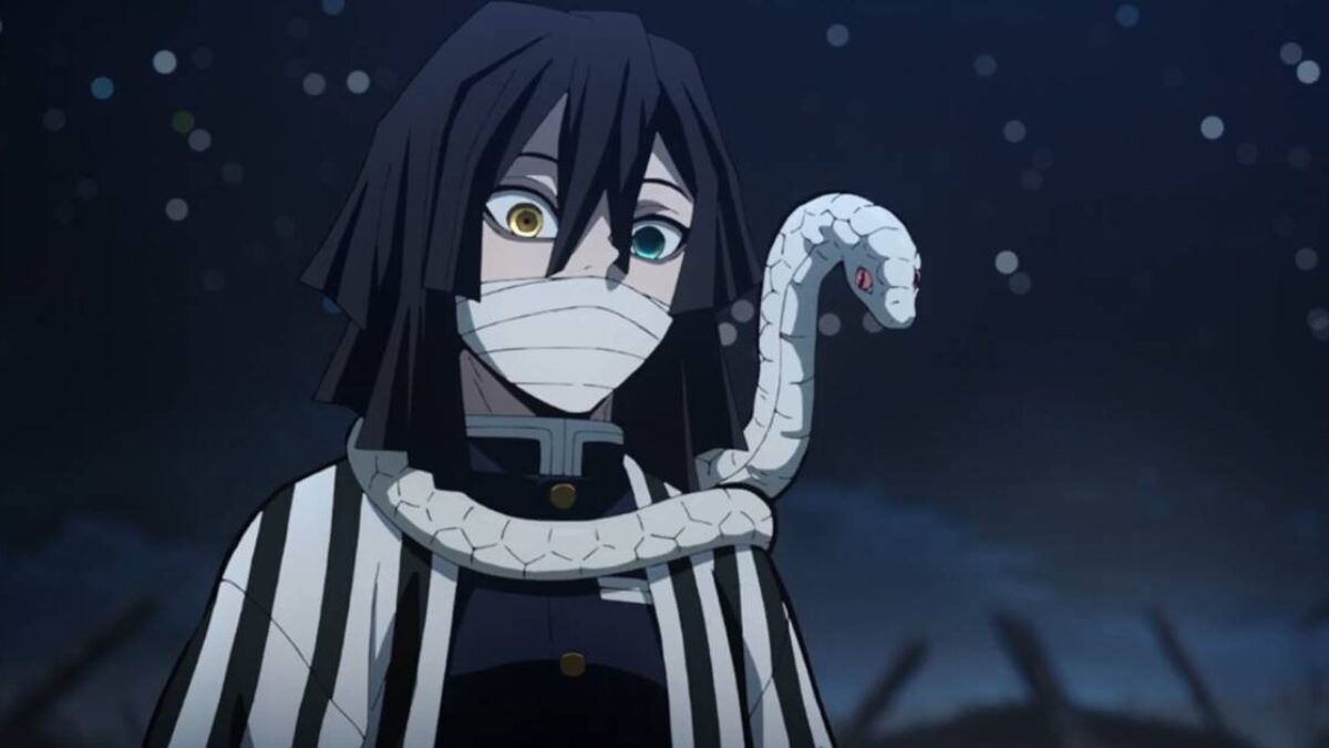 Entenda por que Obanai tem uma cobra no seu pescoço em Demon Slayer