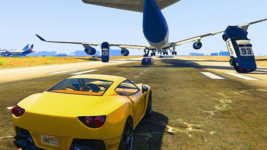 localização do aeroporto de Los Santos no GTA 5 